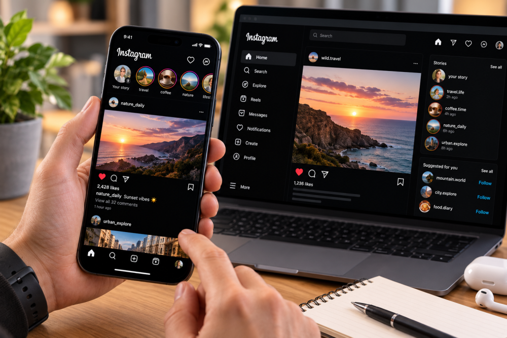 Як зробити чорний Instagram — темна тема на iPhone, Android і комп’ютері